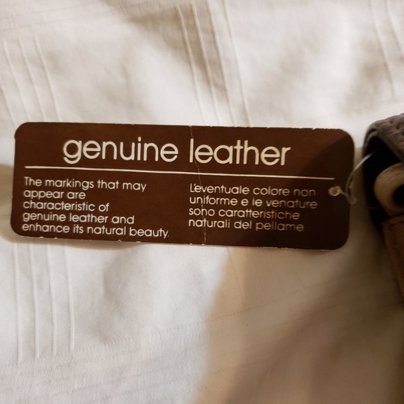 Barbara Miller Taupe and Brown Leather Purse - Picture 4 of 6